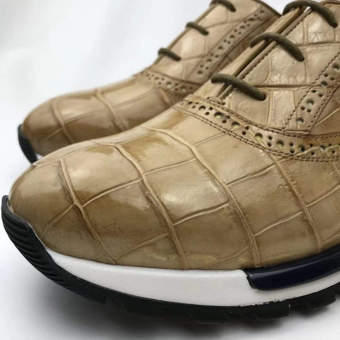 Preorder Crocodile Leather Shoes Sports Shoes Leisure Men's Shoes