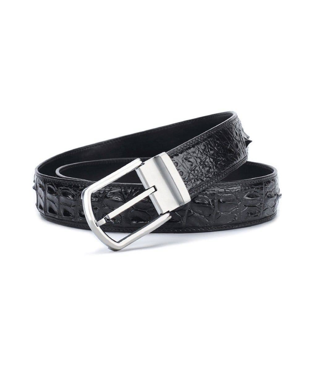 Crocodile Skin Leather Belt 3200