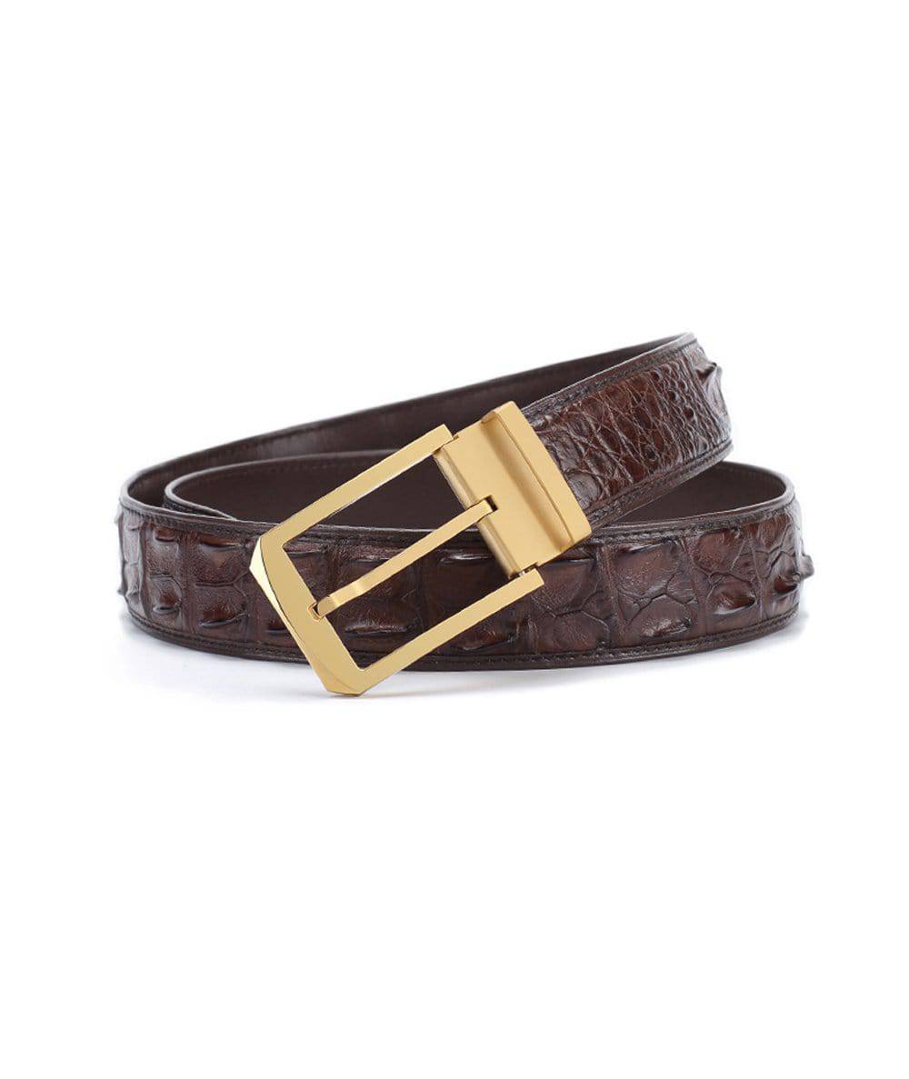 Crocodile Skin Leather Belt 3200