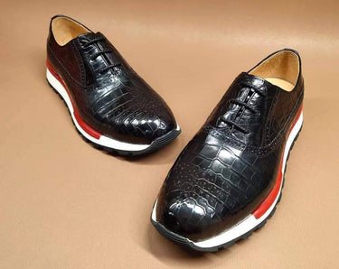 Scarpe Coccodrillo Moda Sneakers Casual Basse da Uomo Sidework in