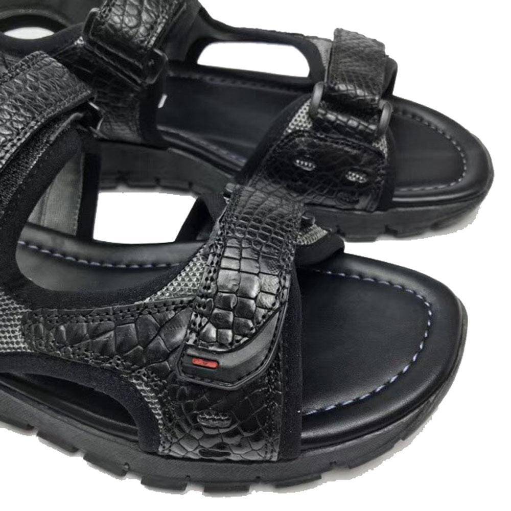 Crocodile Shoes Genuine  Crocodile  Bone Leather Sports Sandals Summer