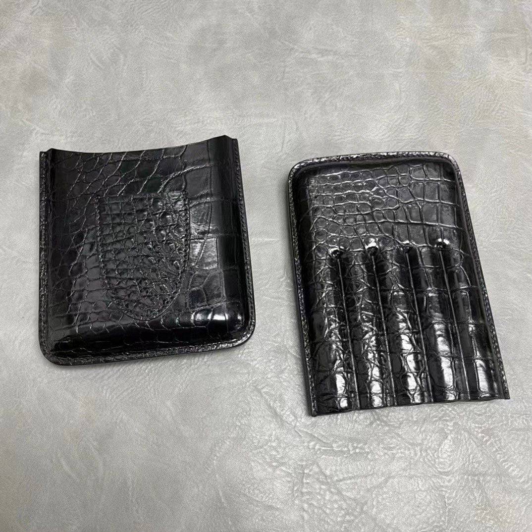 Genuine Crocodile Leather Cigaretter Case