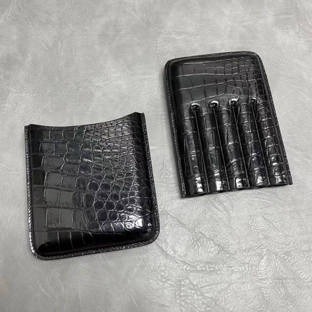 Genuine Crocodile Leather Cigaretter Case