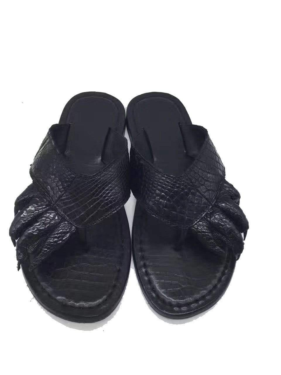 Crocodile Shoes Genuine  Crocodile Leather  Mens Slipper