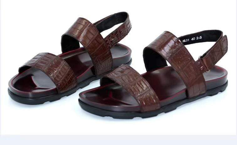 Crocodile Shoes Genuine Crocodile Leather Sandals