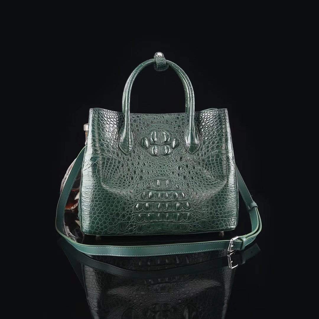 Genuine Crocodile  Medium Double Satchel Bag 33cm