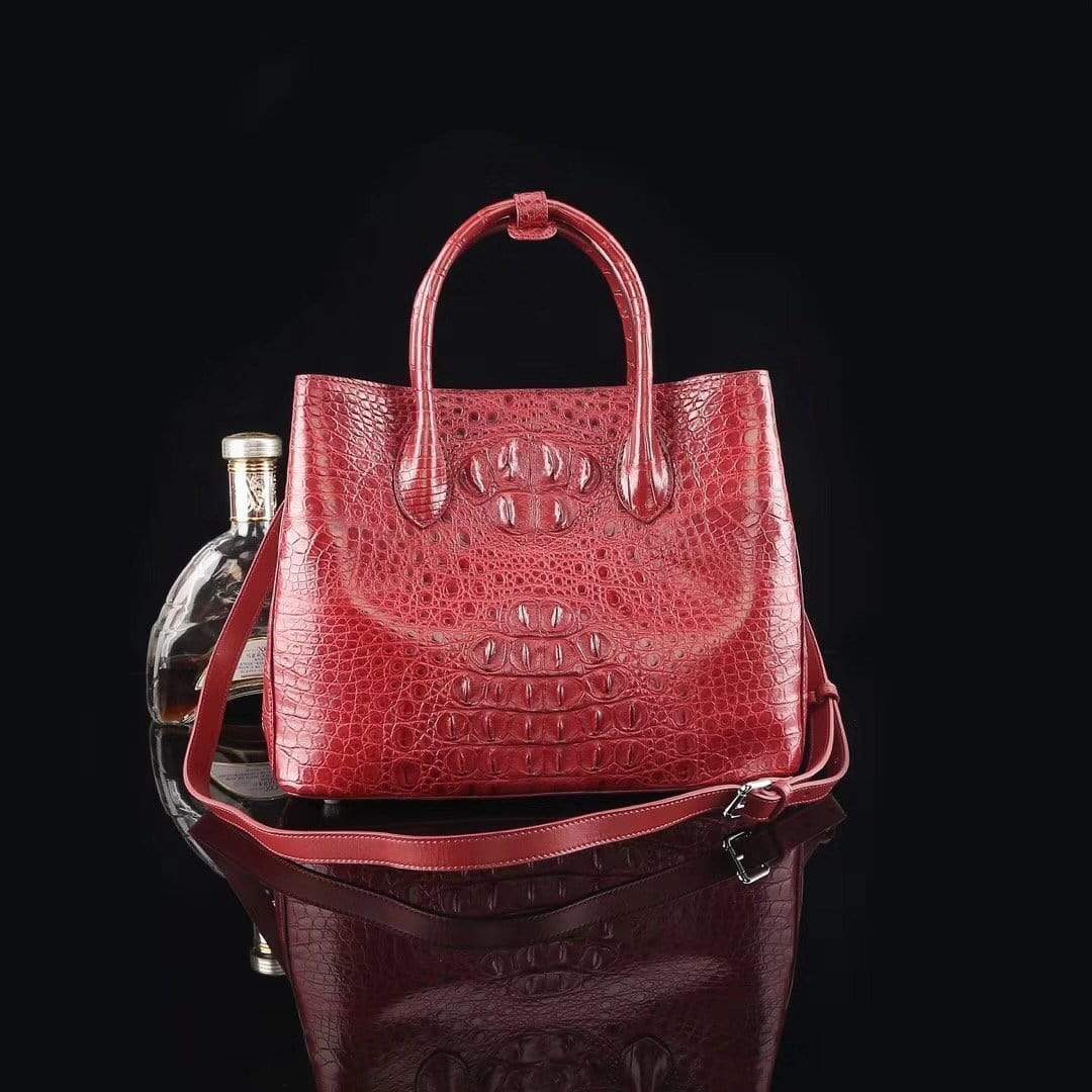 Genuine Crocodile  Medium Double Satchel Bag 33cm