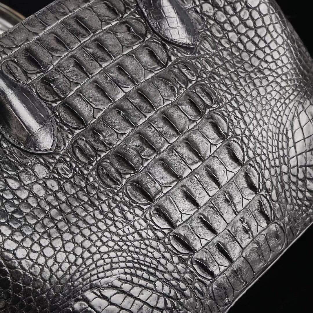 Genuine Crocodile  Medium Double Satchel Bag 33cm