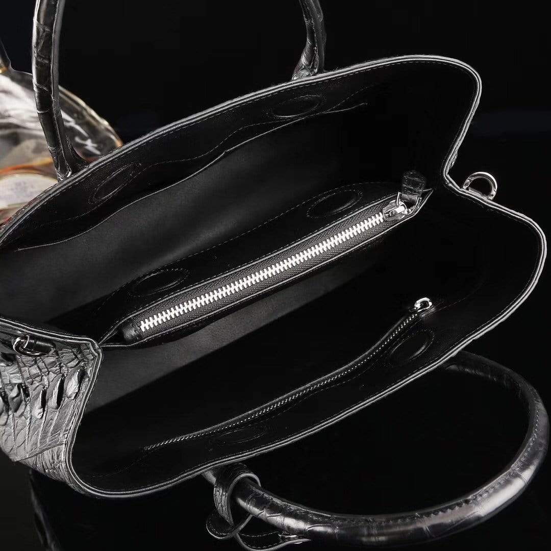 Genuine Crocodile  Medium Double Satchel Bag 33cm