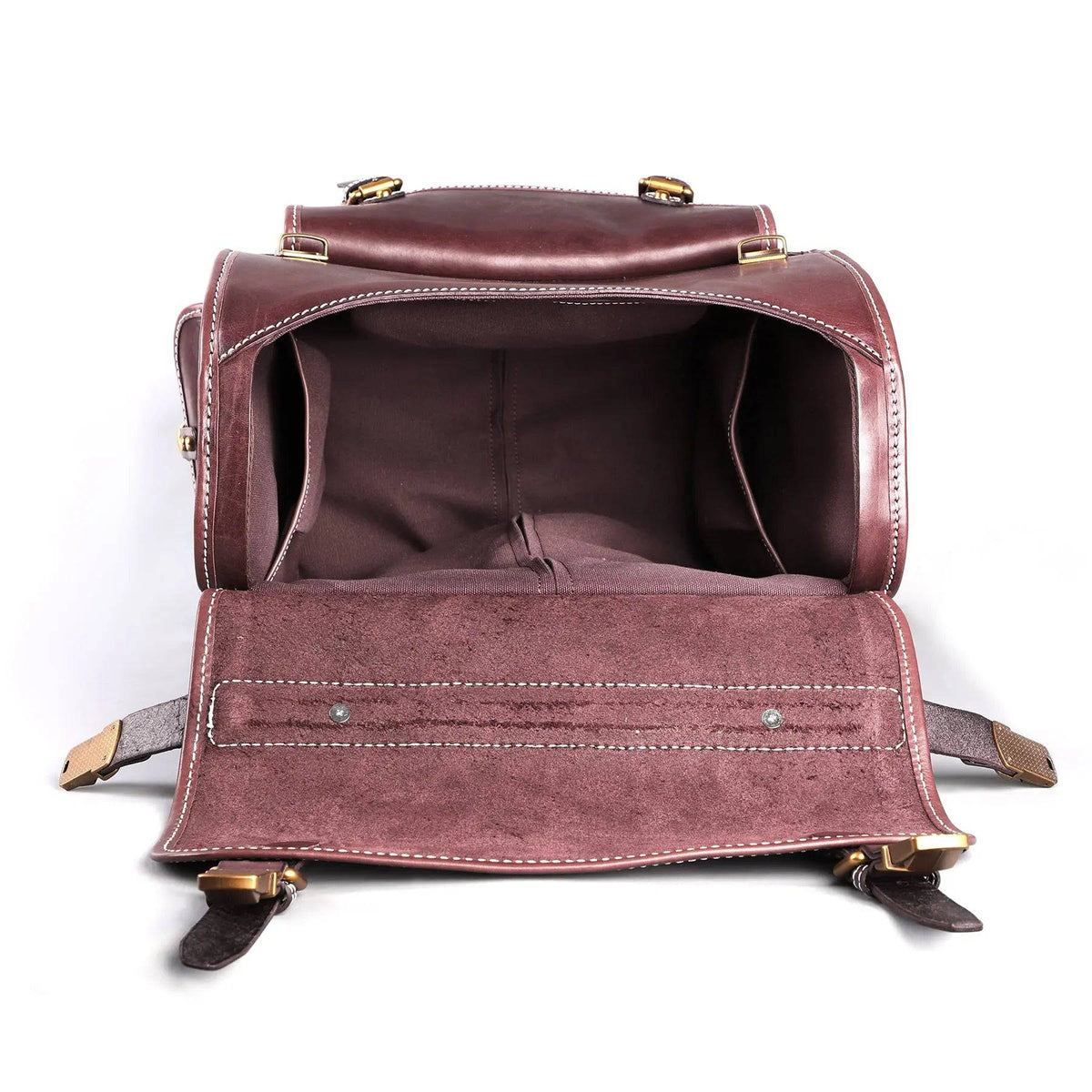 Genuine Vintage Vegetable Tanned Leather Check-In  Carry On Business Rolling Bag Rotate Universal Wheel 23 Inch Leather Business Trolley Bag