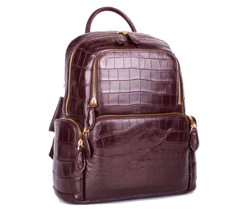 Ladies Genuine Crocodile Backpack ,Shoulder Bag