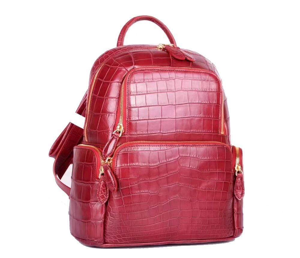 Ladies Genuine Crocodile Backpack ,Shoulder Bag