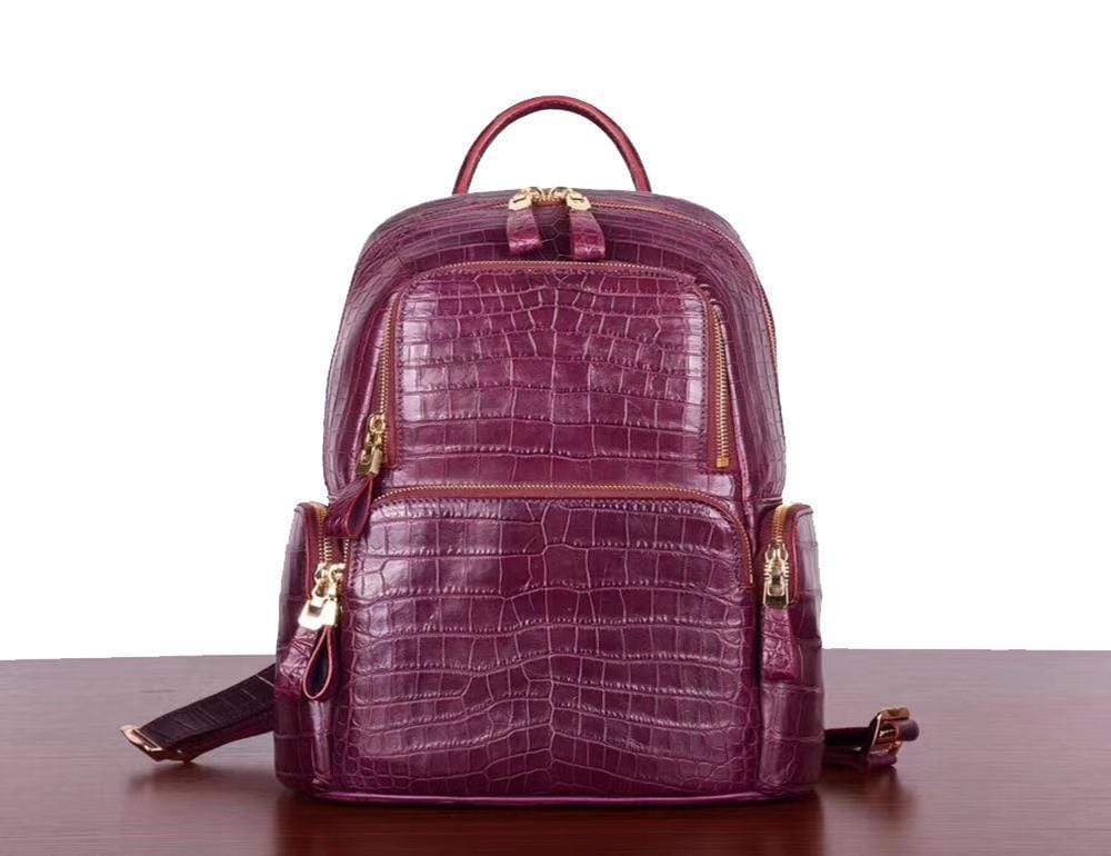 Ladies Genuine Crocodile Backpack ,Shoulder Bag