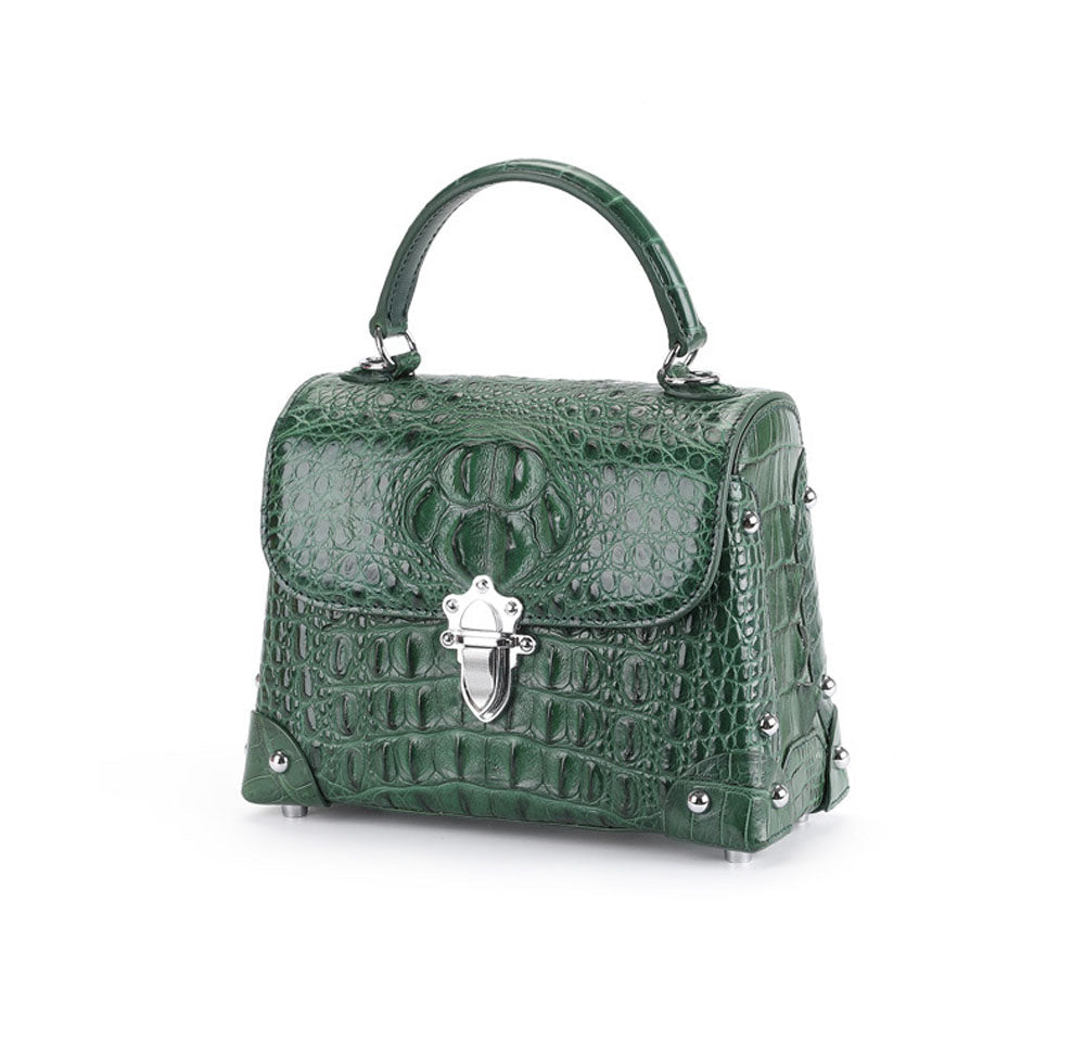 Ladies Top-handle Bag  Genuine Crocodile Leather Cross body Messenger Bags