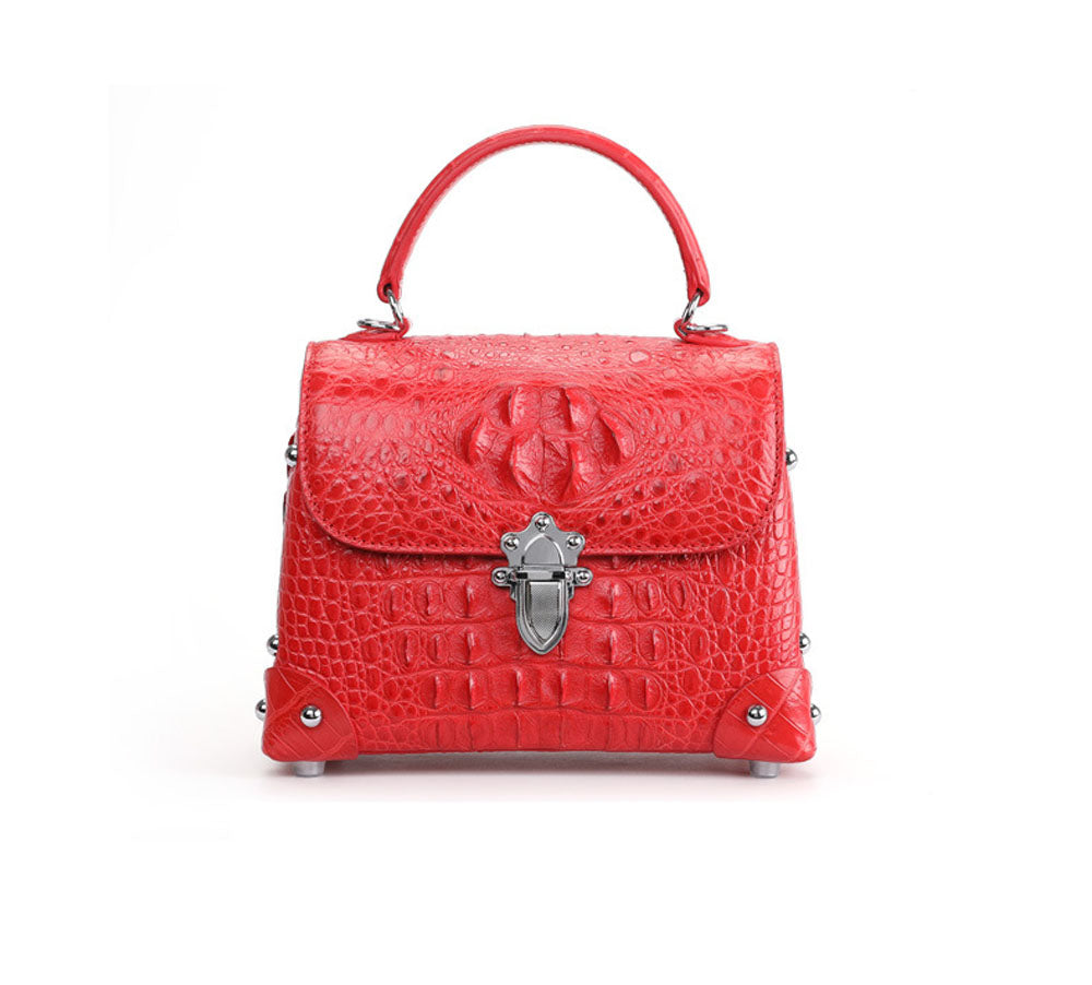 Ladies Top-handle Bag  Genuine Crocodile Leather Cross body Messenger Bags