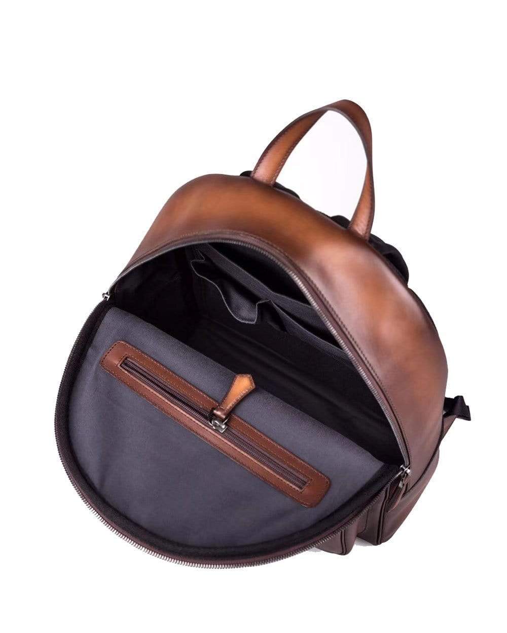 Large  Vintage Leather Backpack