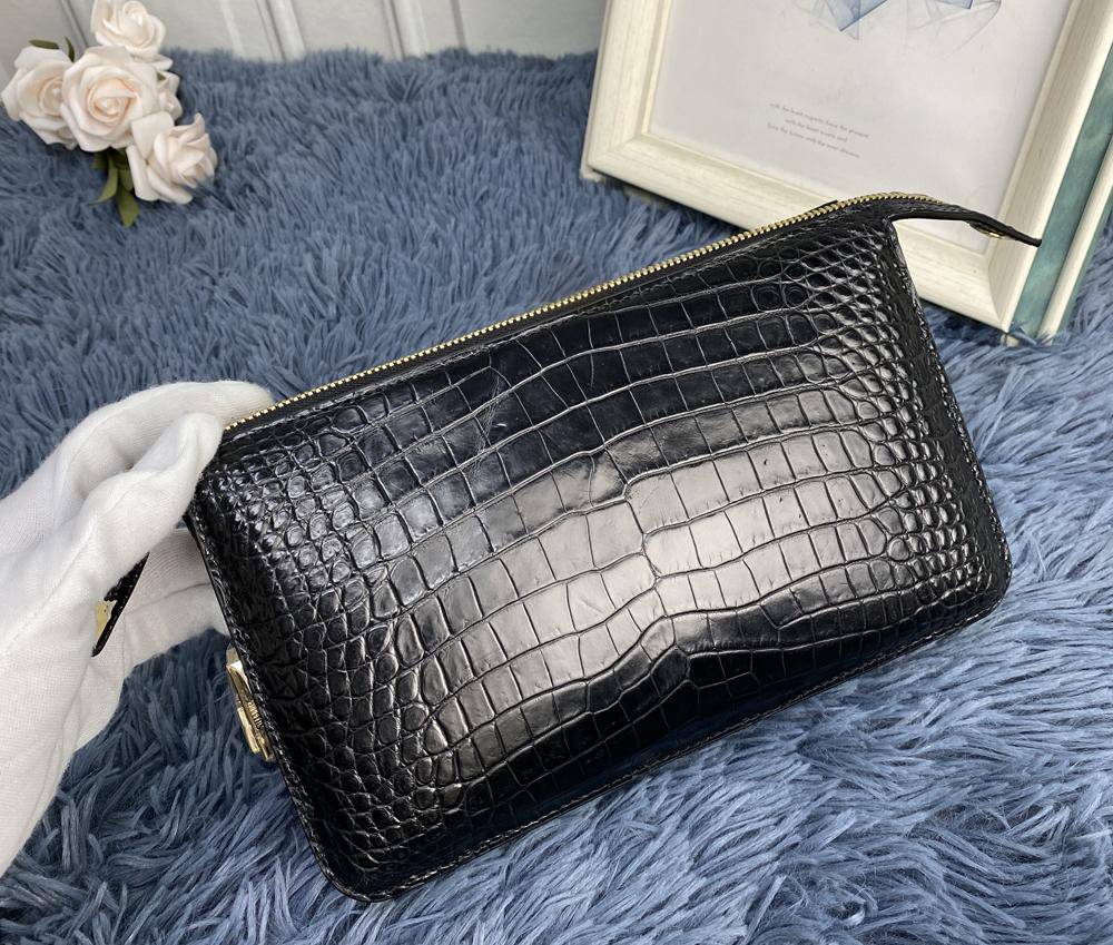 Luxury Coded Lock Clutch For Men Genuine Crocodile Leather Large Capacity Clutch Bag Male Money bag Mens Card Holder Wallet