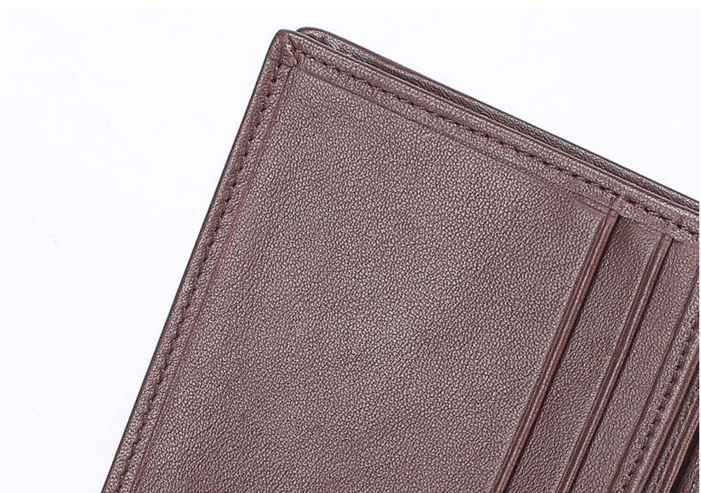 Men Bifold Leather Wallet- Genuine Crocodile Leather Belly Leather