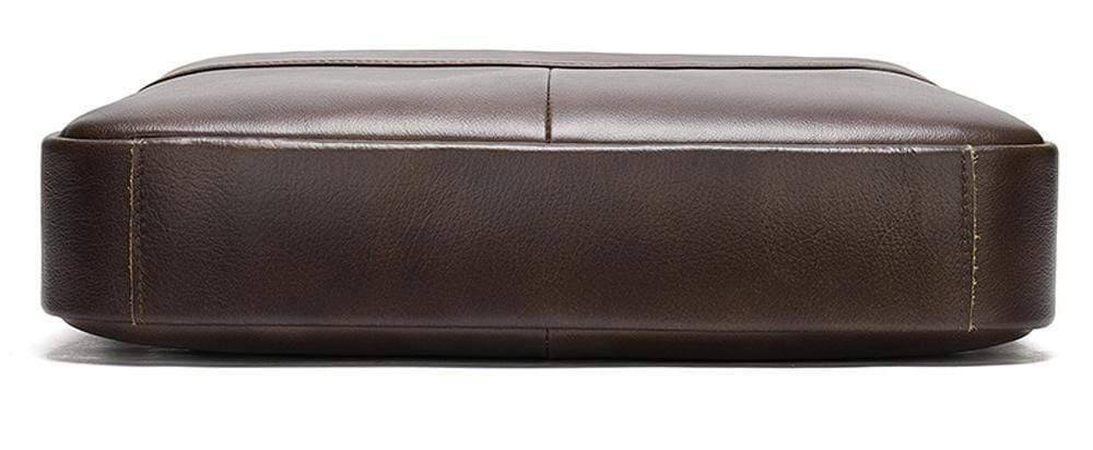 Men's brown leather Attache Briefcase Bag