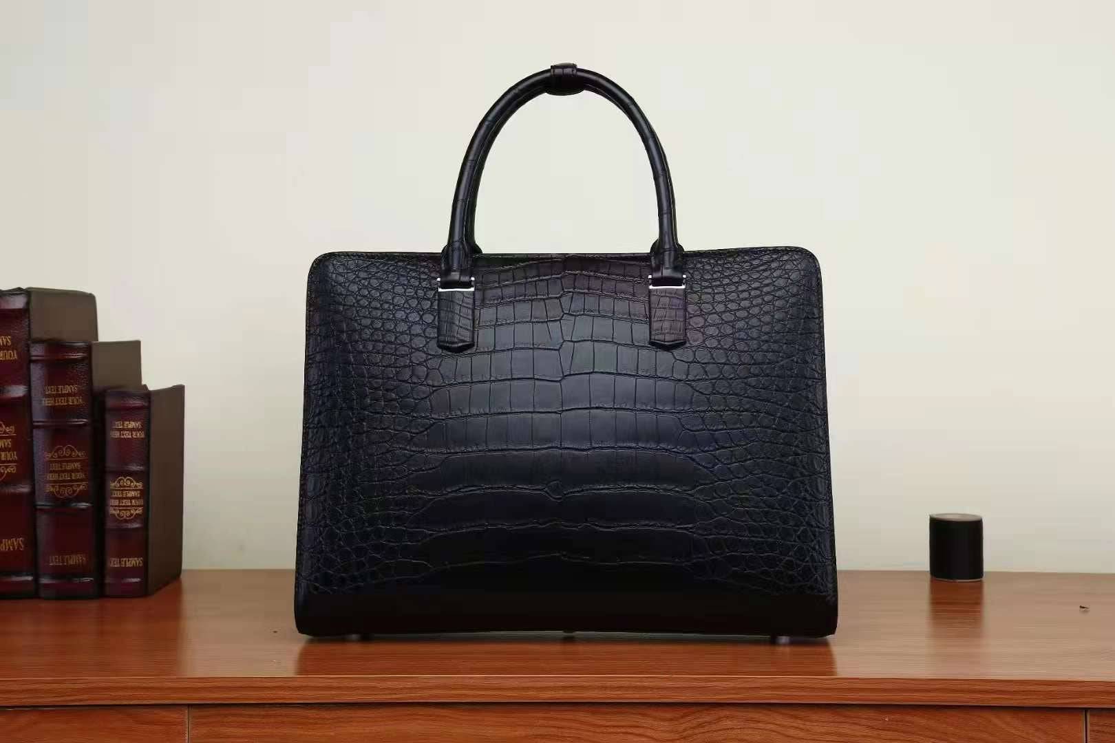 Men's Crocodile Leather Briefcase