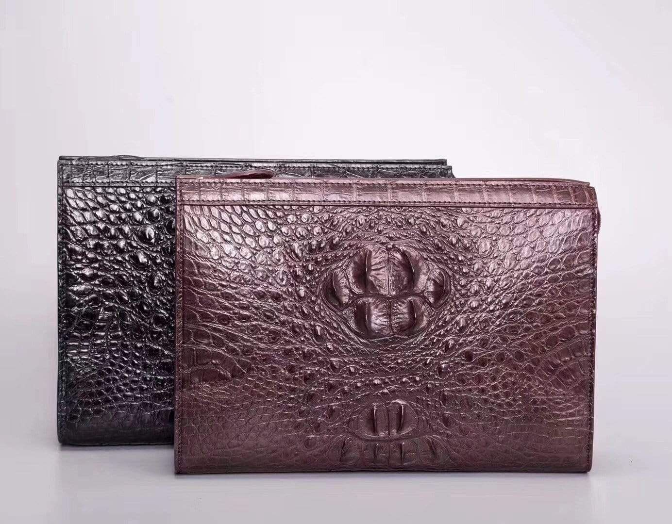 Men's  Genuine Crocodile Cluthes Bags Wallets