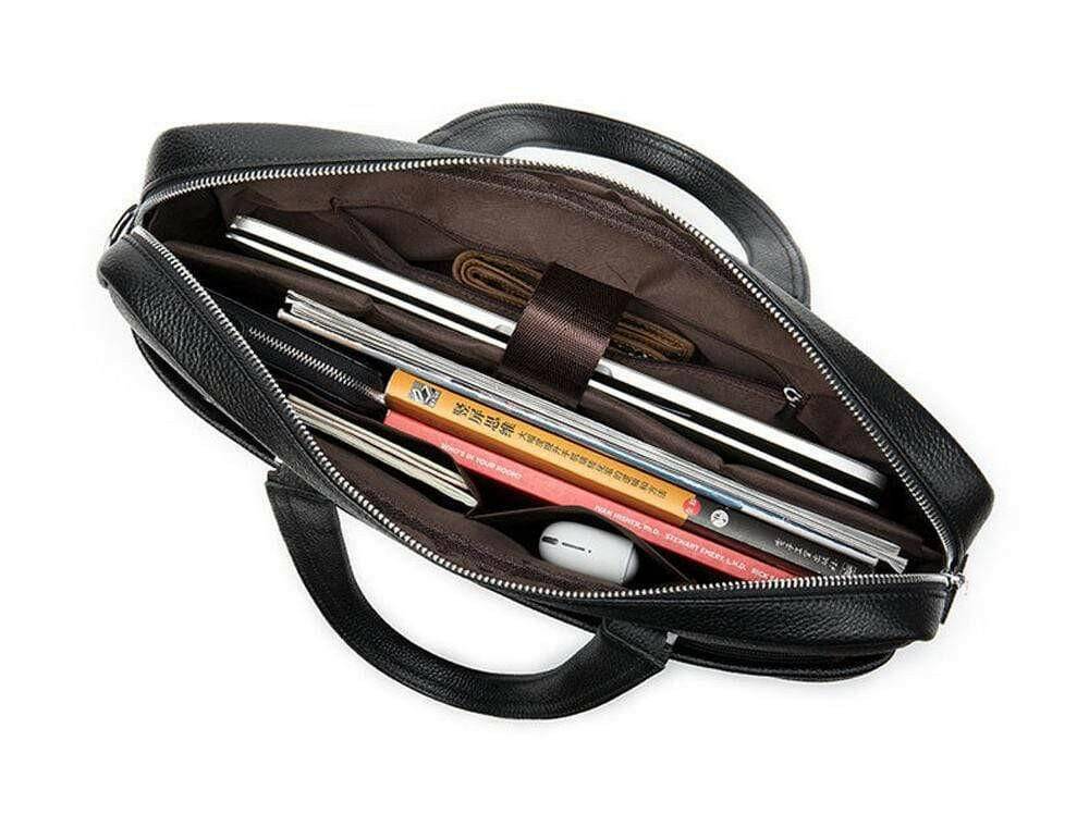 Men's Genuine Leather Laptop Briefcase Messenger Busienss Bags