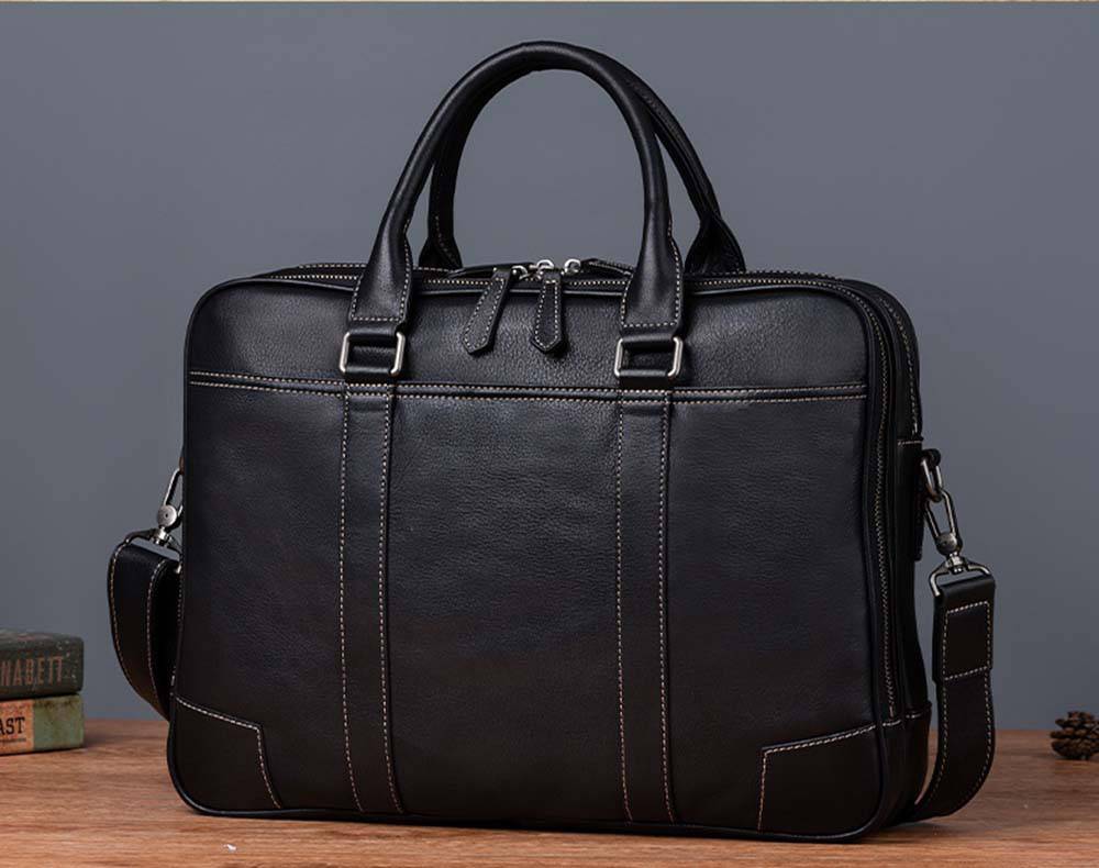 Mensola da uomo in pelle vintage, borsa da lavoro a tracolla 2732