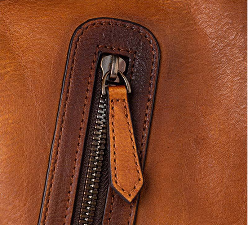 Valigetta vintage da uomo in pelle, borsa a tracolla 2732