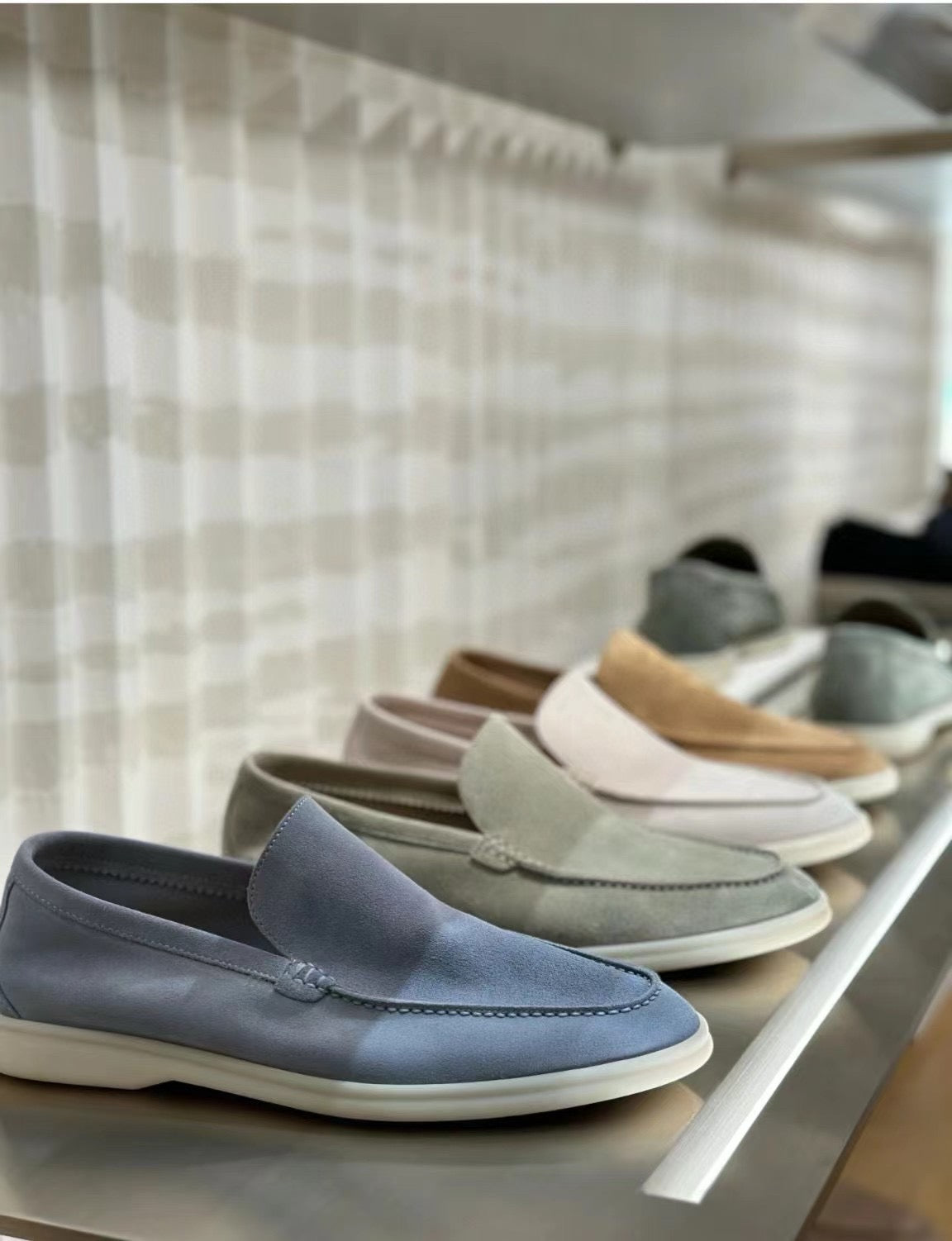 Nubuck Crocodile Shoes Men's Crocodile Leather Loafers Slip-On Dress Shoes Very Comfortable