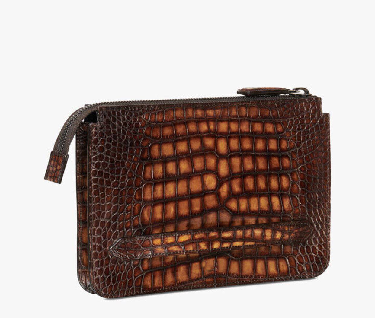 Preorder Crocodile Leather Clutch