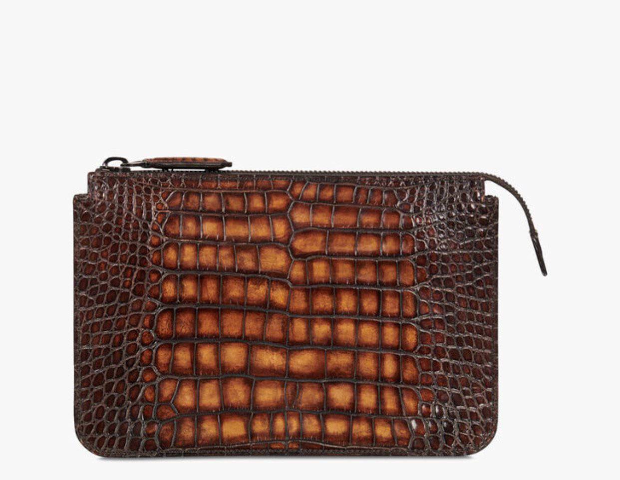 Preorder Crocodile Leather Clutch