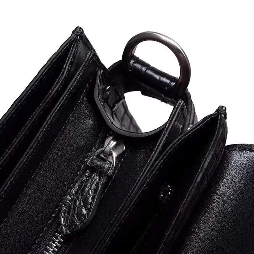 Preordine: borsa business da uomo tipo ventiquattrore in pelle effetto coccodrillo con serratura a combinazione