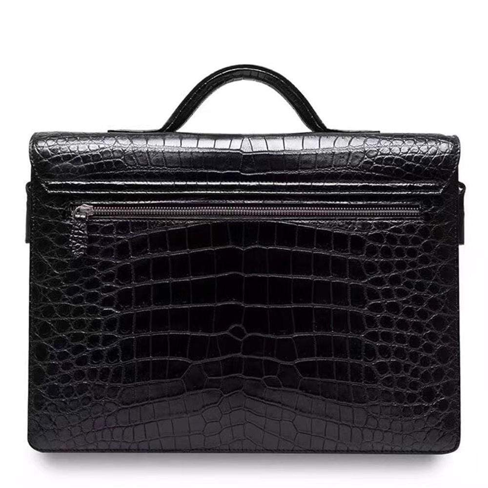 Preorder Crocodile Leather Men's Briefcase Business Bag With Password Lock