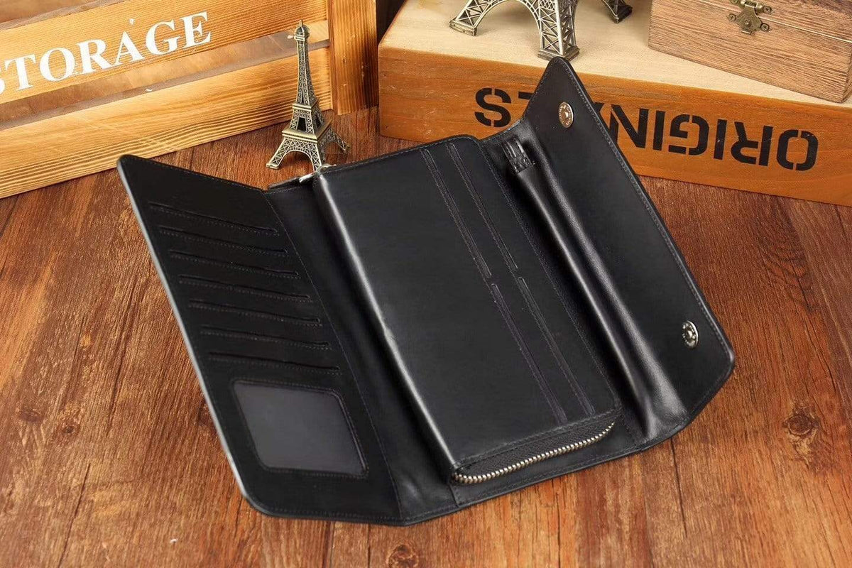 Preorder Crocodile Skin Belly Leather Trifold Wallet Clutches For Men Vintage Green