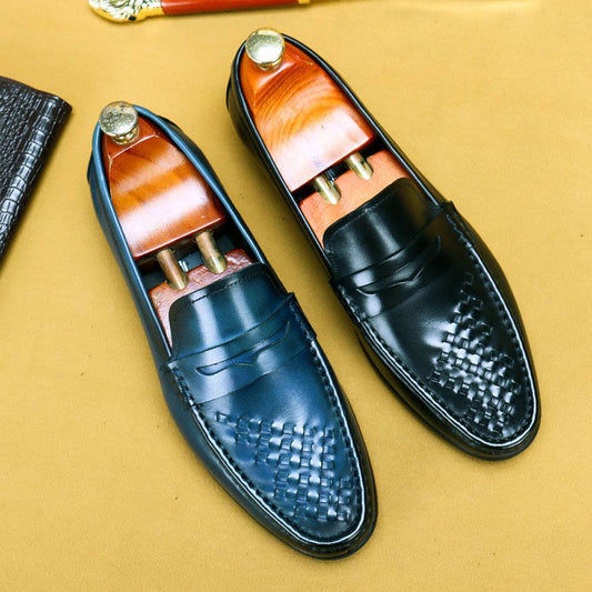 Preorder Men's Driving Leather Shoes, Men Casual Loafer Shoes