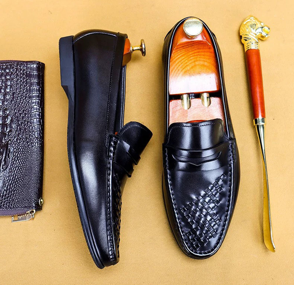 Preorder Men's Driving Leather Shoes, Men Casual Loafer Shoes