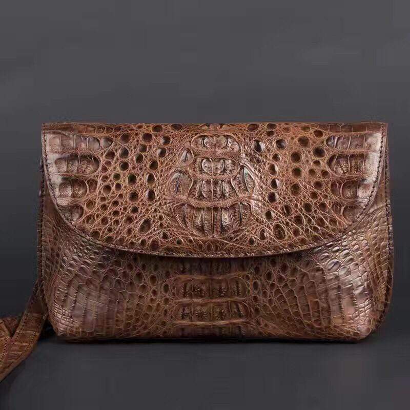 Preorder Mens Clutch Shoulder Bags, Python Leather