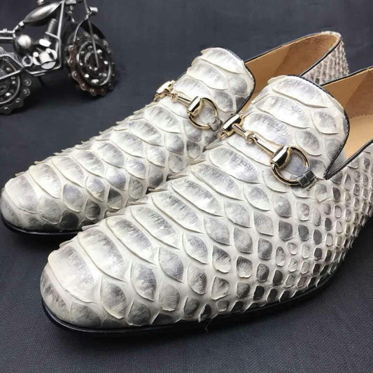 Preorder Mens Python Leather shoes