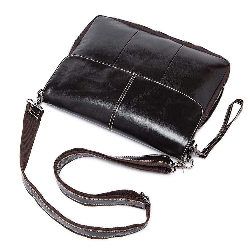 Rossie Viren Men's  Medium Vintage Leather Messenger Bag