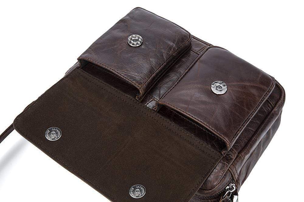 Rossie Viren  Vintage Brown Leather  Personalised Messenger Bags