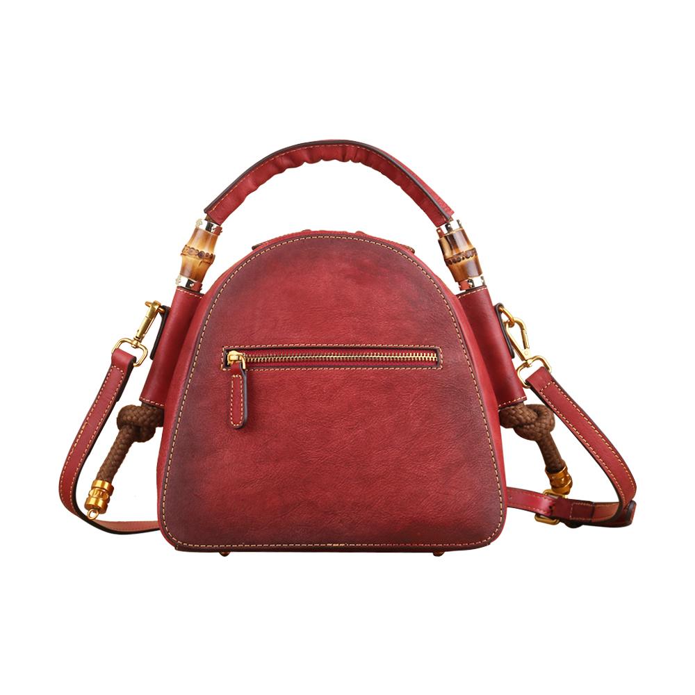 Rossie Viren Women's  Womens Vintage Leather Top Handle Cross Body Messenger Bags
