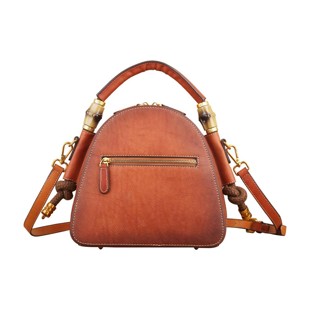 Rossie Viren Women's  Womens Vintage Leather Top Handle Cross Body Messenger Bags