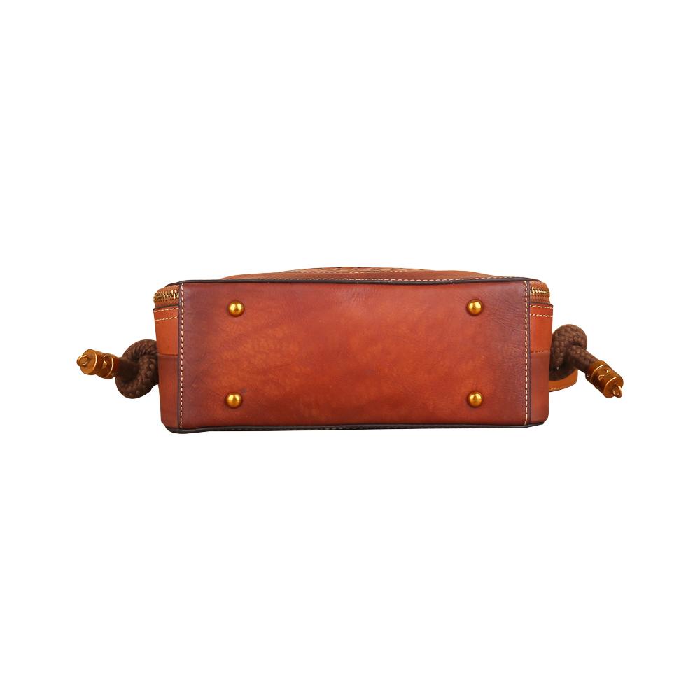 Rossie Viren Women's  Womens Vintage Leather Top Handle Cross Body Messenger Bags
