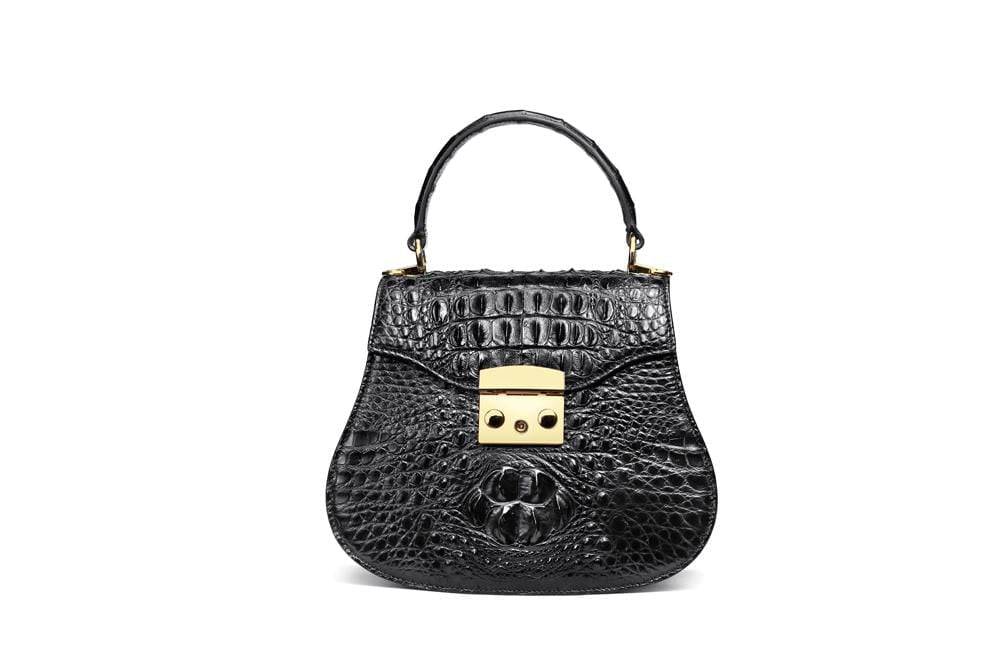 Top Handle Mini Crocodile Leather