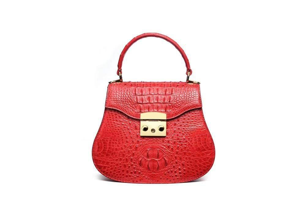 Top Handle Mini Crocodile Leather