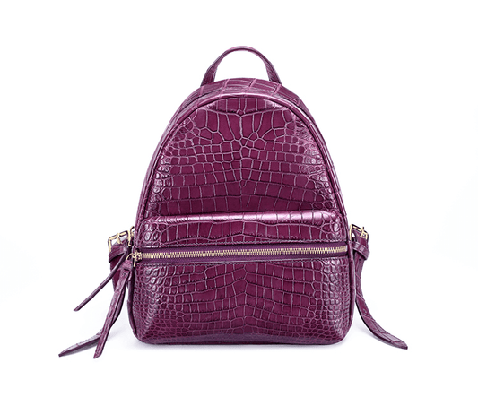 Women's  Crocodile Belly Leather Mini Backpack  |  Rossieviren