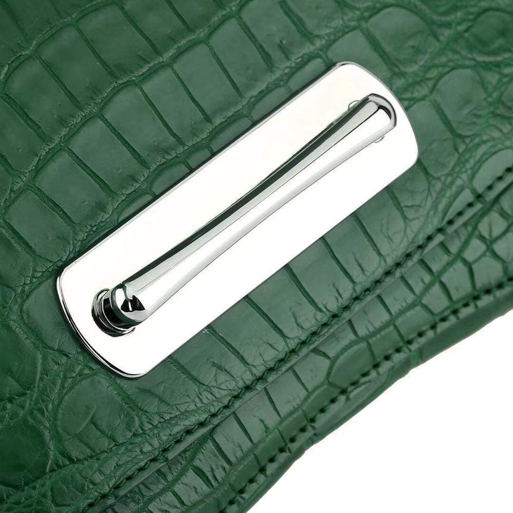 Women's Crocodile Leather Shoulder Bags Green