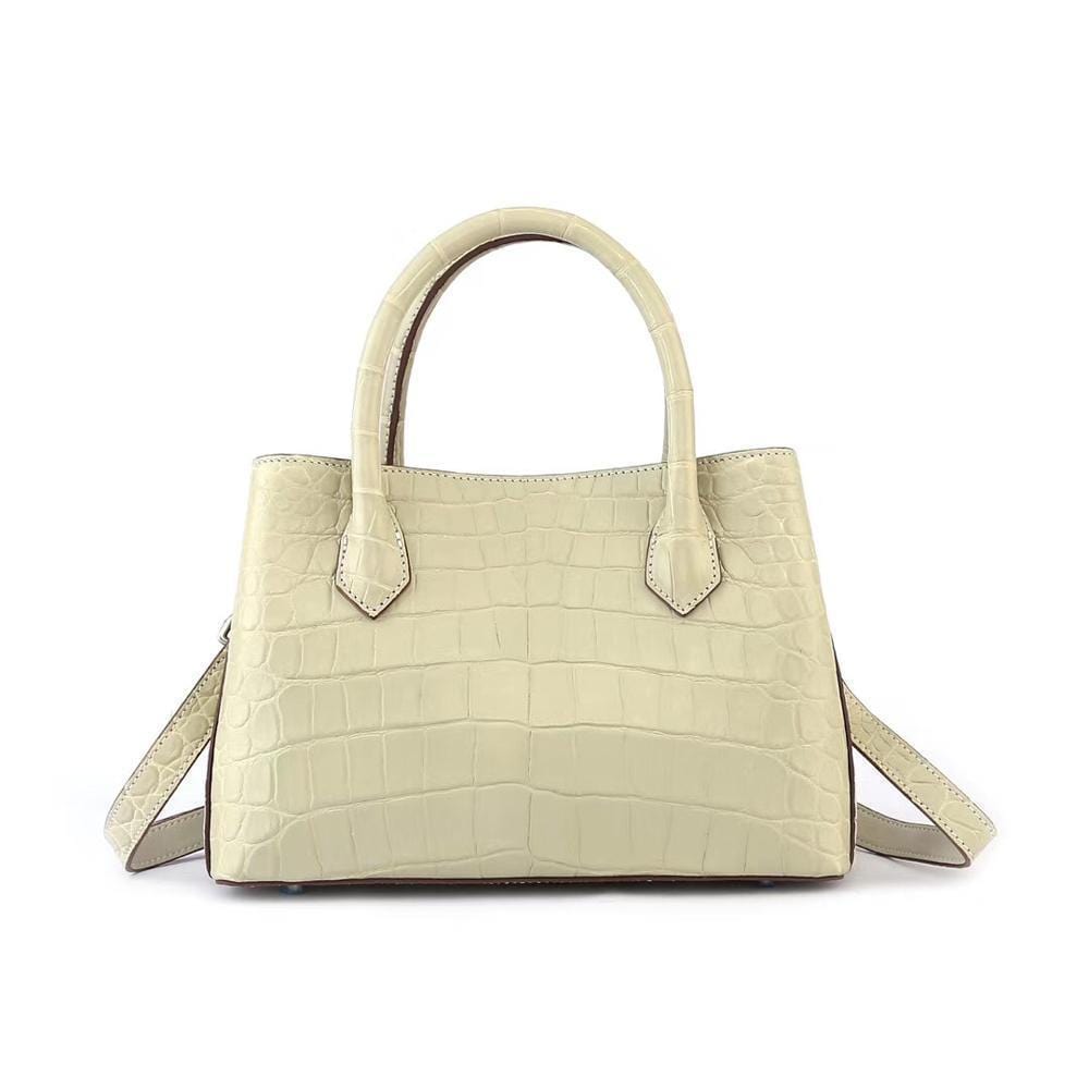 Women's Mini Top Handle Tote Bags  Cream