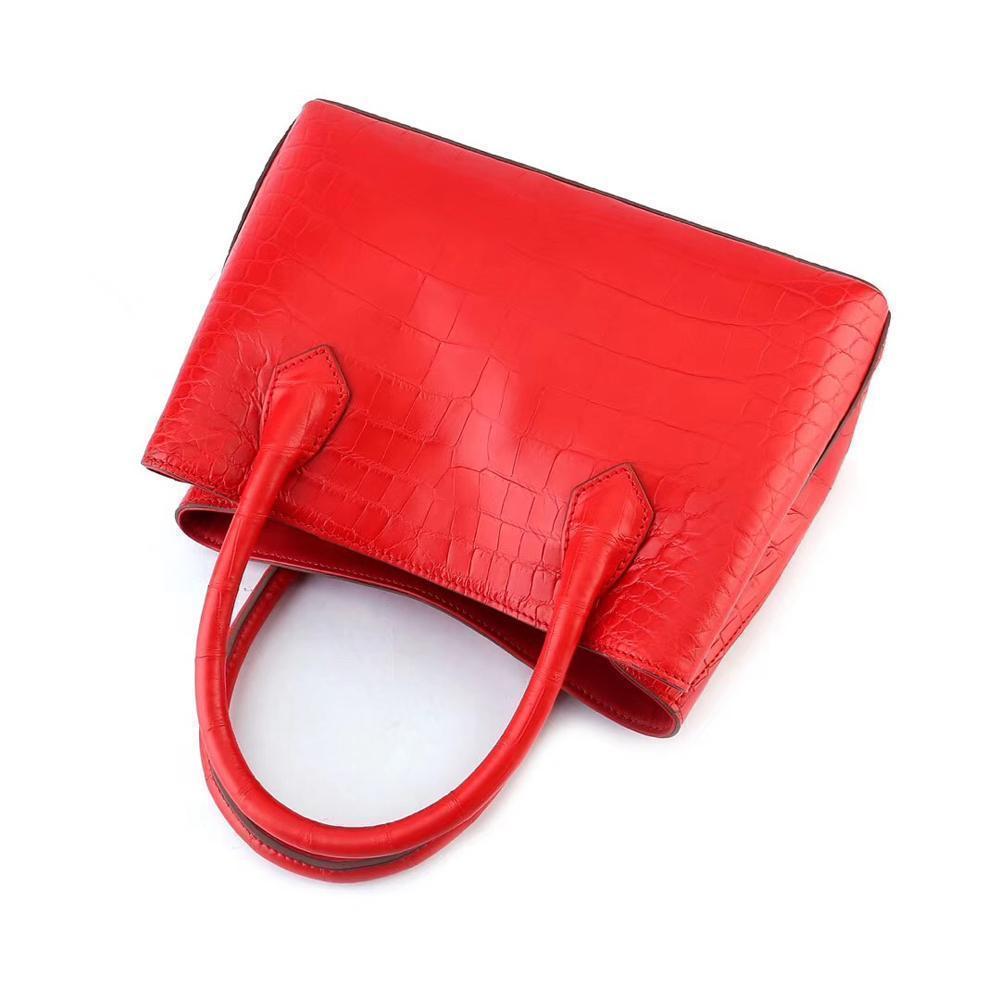 Women's Mini  Top Handle Tote Bag Red