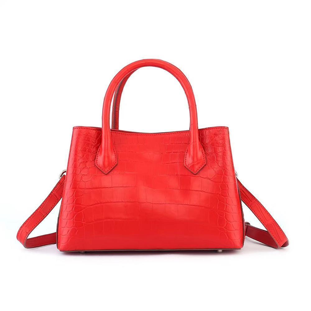 Women's Mini  Top Handle Tote Bag Red